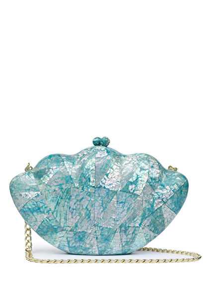 Daria Aqua Blue Sedef Kadın El Çantası