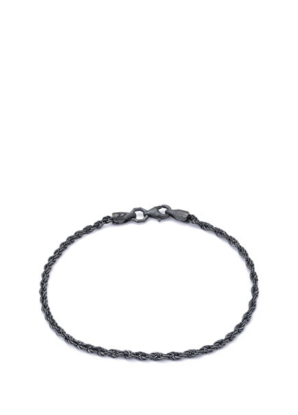 Oksit Rope Erkek Gümüş Zincir Bileklik