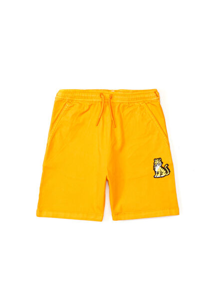 Orange Waist Corded Boys Bermuda