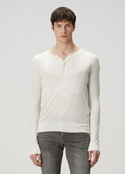 Ivory Silk Sweater