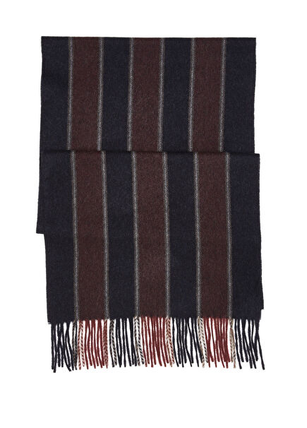 Navy Blue Men's Cashmere Scarf