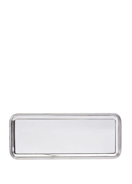 Silver Rectangular Tray 17 × 43 cm