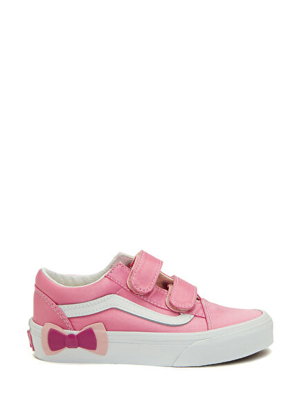Old Skool V Pink Kids Canvas Sneakers