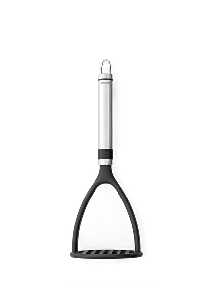 Profile Gri Paslanmaz Çelik Kulplu Plastik Patates Ezici