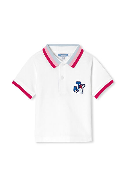Baby Boy Cotton Pique Polo Collar T-Shirt