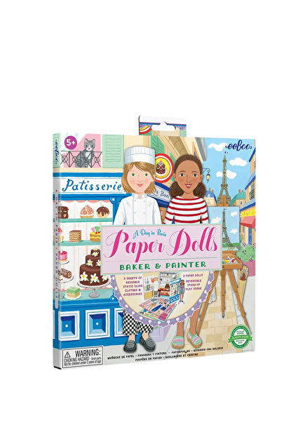A Day in Paris Paper Doll Playset