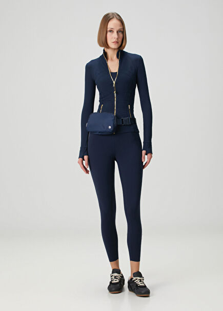 Glow Up Super High Rise Navy Leggings 25"