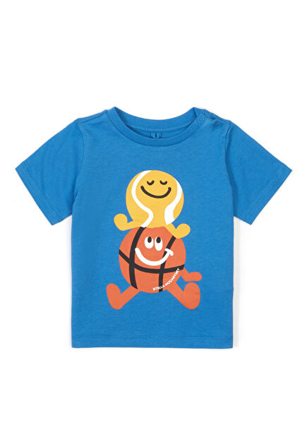 Blue Graphic Printed Baby Boy T-shirt
