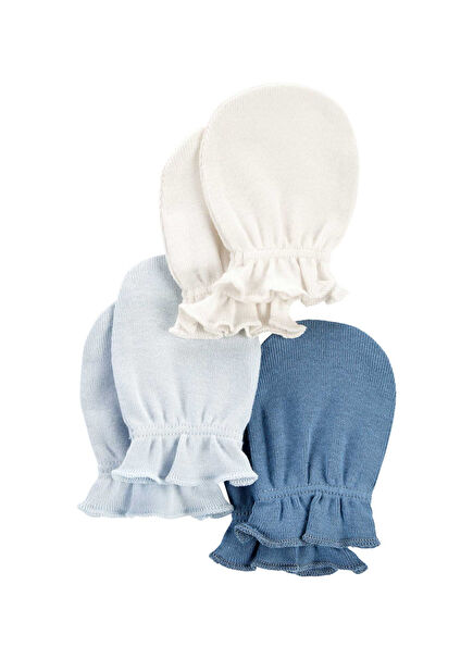 Boys' Baby 3-Pack Gloves Set Blue