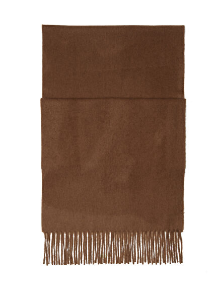 Dark Brown Men's Cashmere Scarf