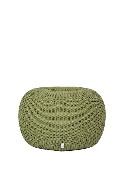 WO Dante Rope Knitted Green Garden Cushion