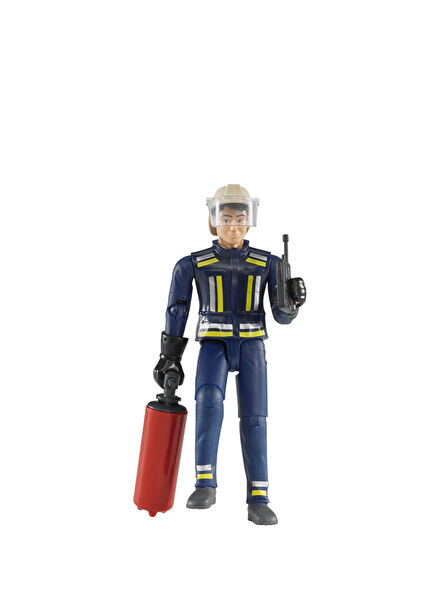 B World Firefighter and Accessory Model Doll