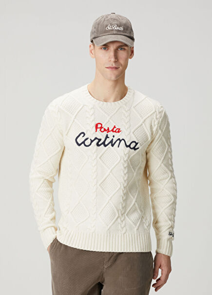 Bergen Off-White Wool Sweater