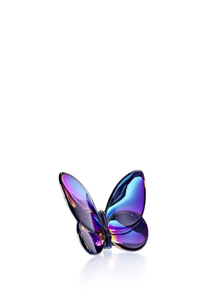 Papillon Lucky Butterfly Kelebek Figürlü Mavi Kristal Biblo