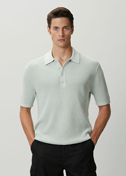Green Polo Knitwear
