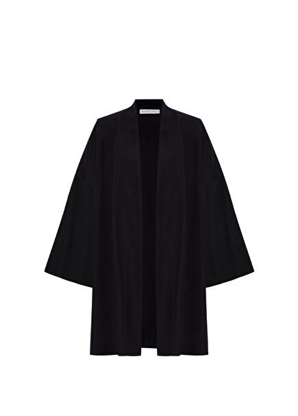 Siyah Kadın Kısa Kimono