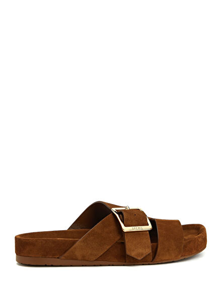 Ease Kahverengi Kadın Süet Terlik