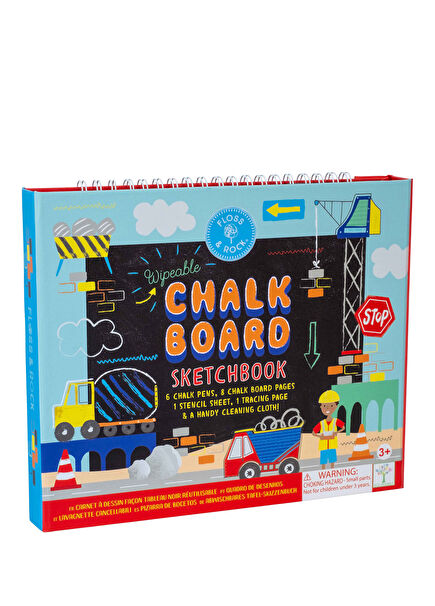 Construction Chalk Board Sketchbook