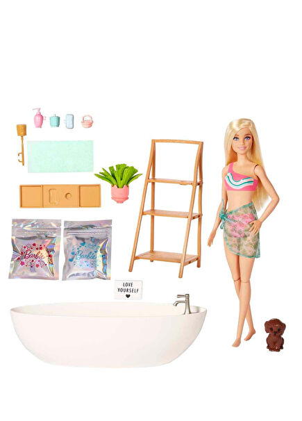 HKT92 Wellness Barbie'nin Spa Günü Oyun Seti