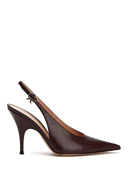 Sofia Burgundy Leather High Heels