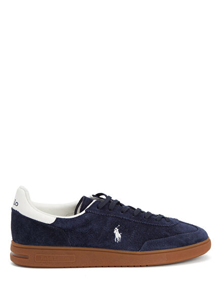 Navy Blue Men's Suede Sneakers