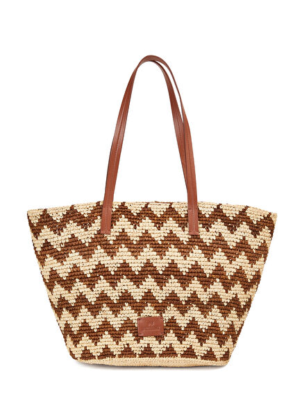 Multicolor Women's Raffia Beach Bag