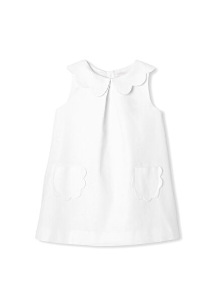 White Sleeveless Baby Girl Dress