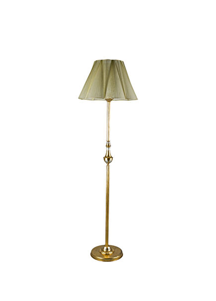 Evoque Gold Color Cast Bronze Brass Floor Lamp