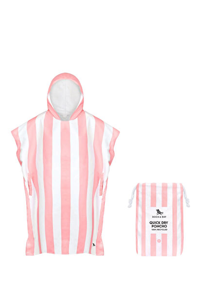 Cabana Malibu Pink UV Korumalı Kadın Panço Plaj Havlusu