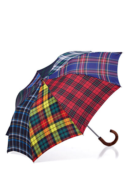 Multicolored Plaid Umbrella