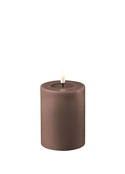 RF-0095 Mocha LED Brown Candle 7x10 cm