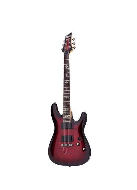 Demon-6 Crimson Red Burst Electric Guitar