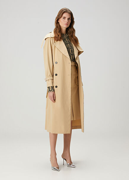 Risto Beige Trench Coat