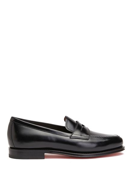 Andrea Black Men's Leather Loafer