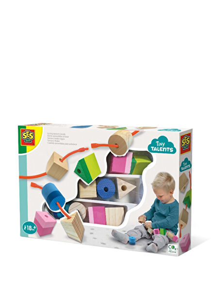 Minik Yetenekler Duyusal Boncuk Dizme Oyun Seti