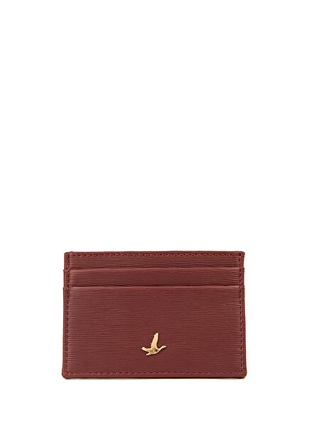 Brown Logo Women's Card Holder