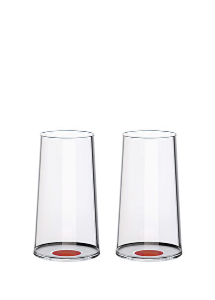 Split Glass Red Glass 2-Piece Champagne Glass Glass