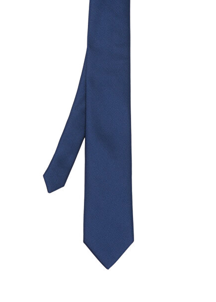 Navy Blue Textured Tie