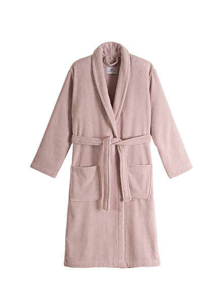 Noa Serisi Pudra Pamuklu Unisex Bornoz