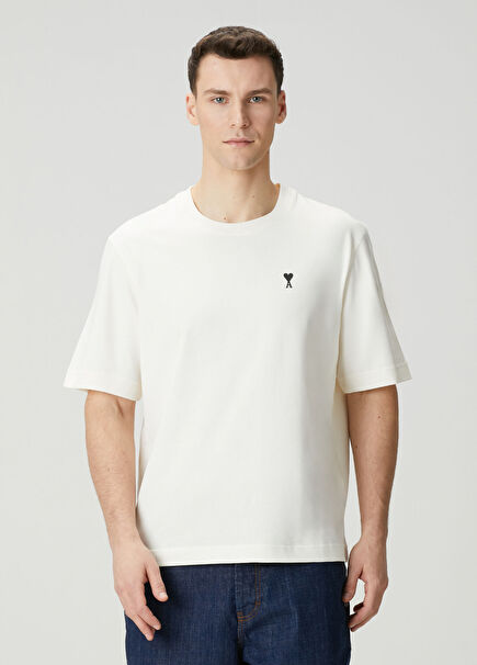 Boxy Fit Beyaz T-shirt