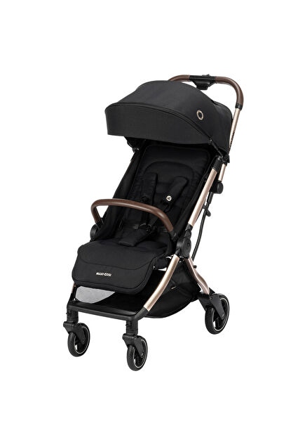 Eva 3 Essesntial Black Otomatik Katlanan Kompakt Bebek Arabası 