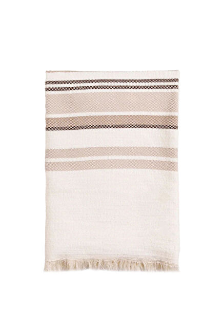 Mantis Beige Mink Cotton TV Blanket 130 x 170 cm