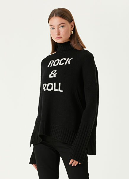 Rock And Roll Siyah Yün Kazak