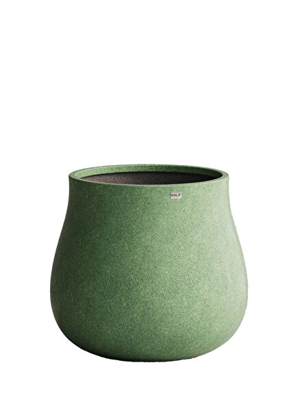 Ash Green Concrete Flower Pot