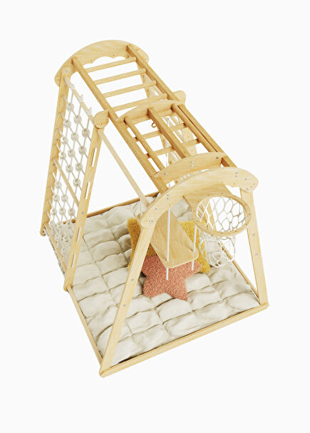 Climber's Cove Ahşap Çok Amaçlı Çocuk Jimnastik Alanı ve Oyun Çadırı