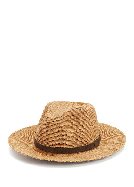 Beige Men's Straw Hat