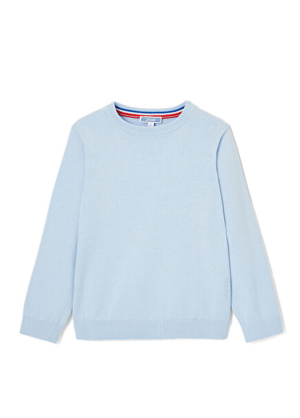 Blue Boys' Thin Knit Sweater