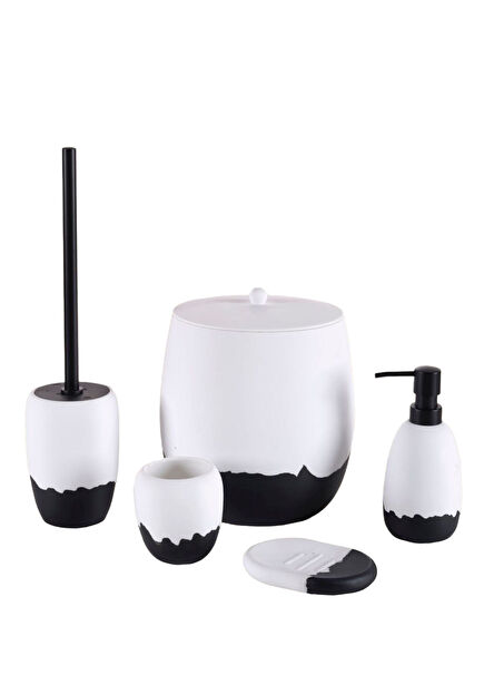 Shadow Siyah 5'li Banyo Aksesuar Seti