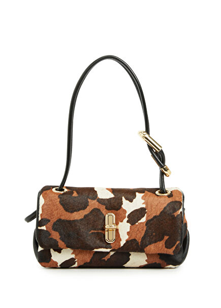 Cow Haircalf Mini Dual Kahverengi Kadın Deri Çanta