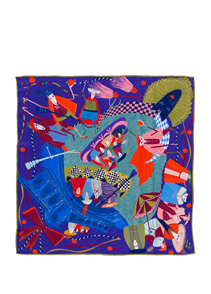 Venice Carnival Silk Scarf